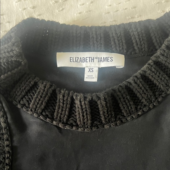 Elizabeth and James Black Muscle Tee - Picture 2 of 4